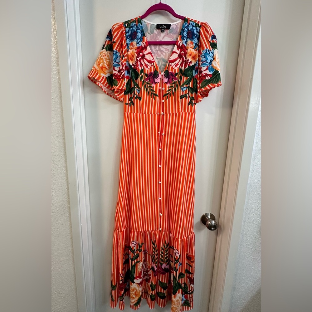 Lulus floral dress NWOT size XS